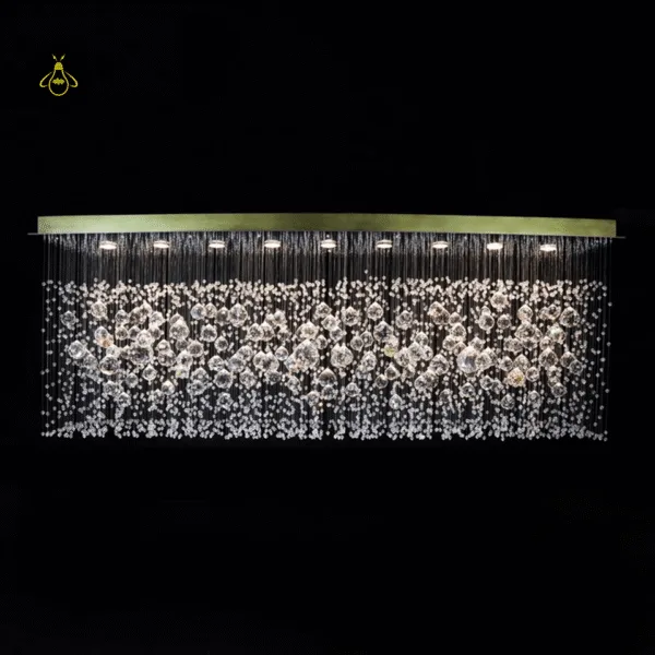 Crystal ball chandelier in a modern living room – Jagmag Lights