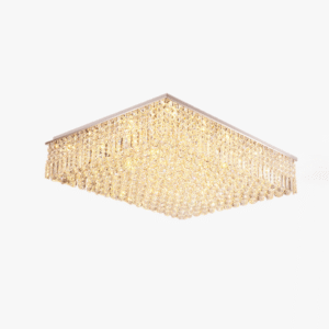 Jagmag Lights Raindrop Crystal Flush Mount Chandelier, K9 Crystal, for Living Room, Dining Room, or Bedroom - Fancy and Decorative lights - Brand name jagmag lights