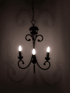 Black candle pendant light by Jagmag Lights