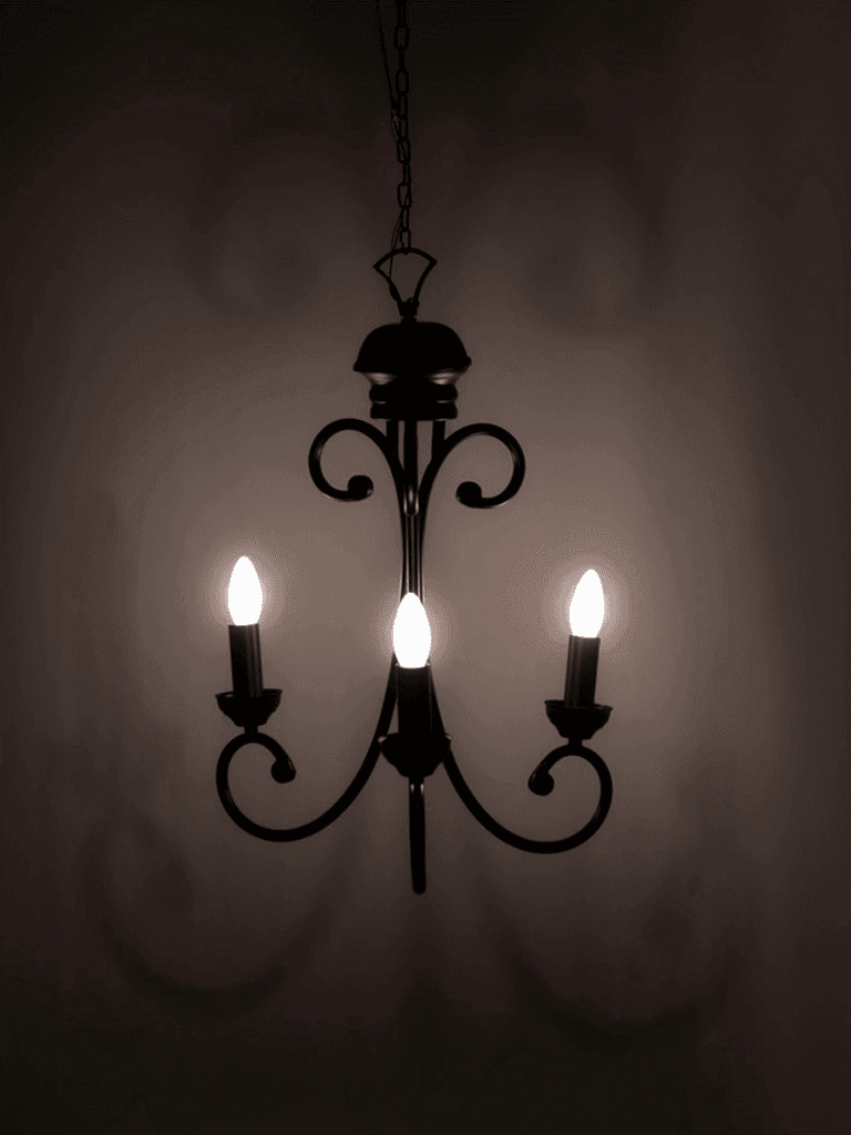 Black candle pendant light by Jagmag Lights