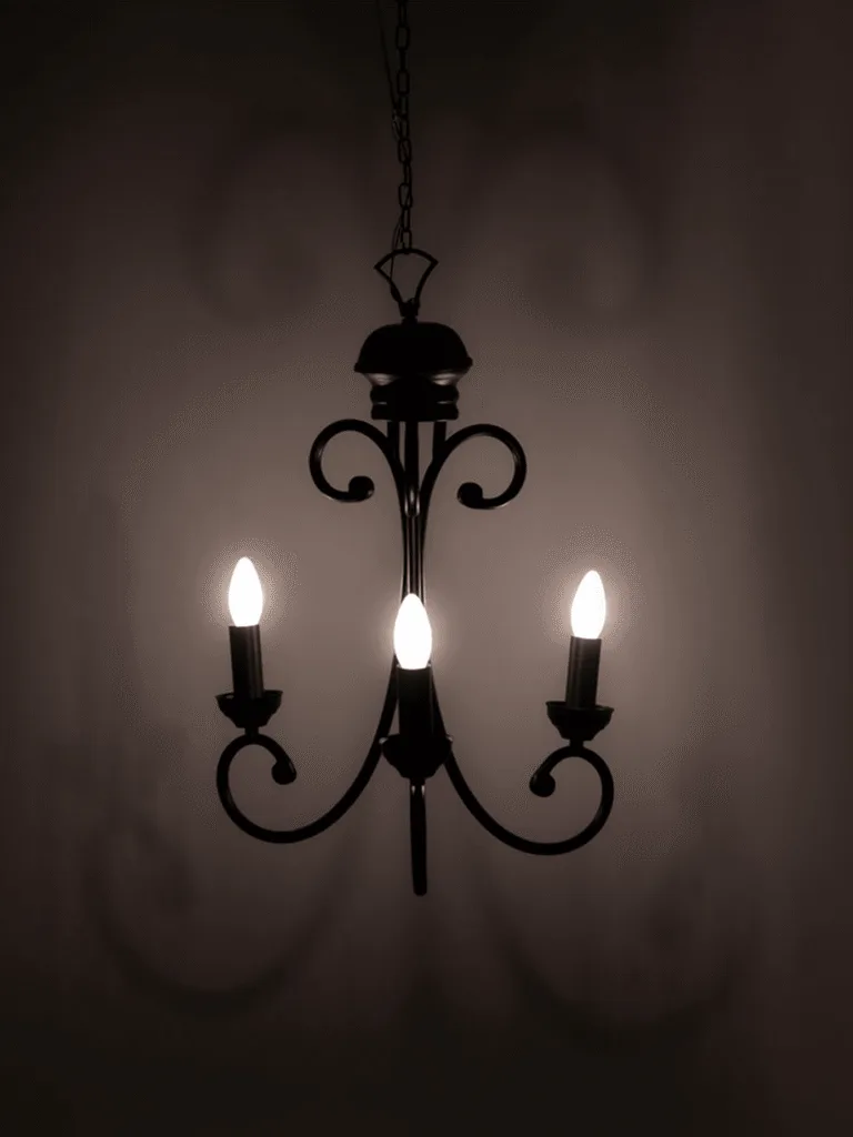 Black candle pendant light by Jagmag Lights