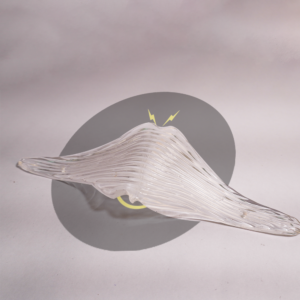 Borosilicate Glass Bird Wings – Chandelier Glass Component, 220×80mm (100 pcs)