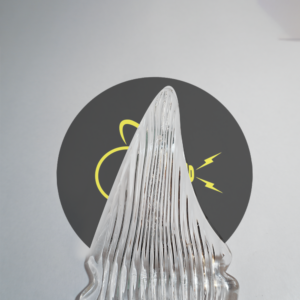 Borosilicate Glass Bird Wings – Chandelier Glass Component, 220×80mm (100 pcs)