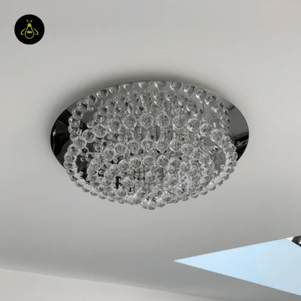 K9 crystal chandelier in a contemporary interior setting