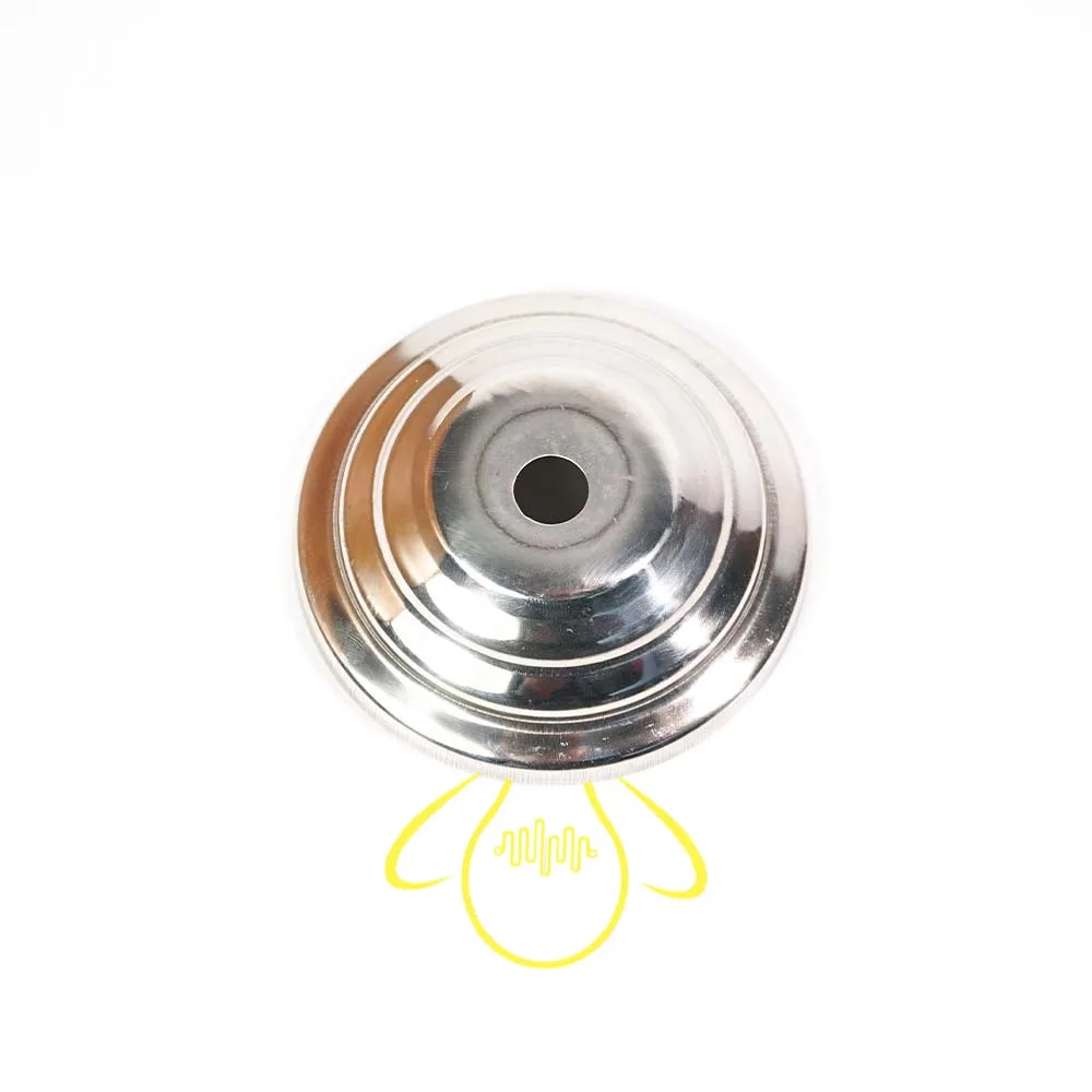 Gold Chandelier Dome Cap – 75 mm Tiered Grill Cap 5 75 mm dome cap with polished gold surface for chandelier column finish – Jagmag Lights