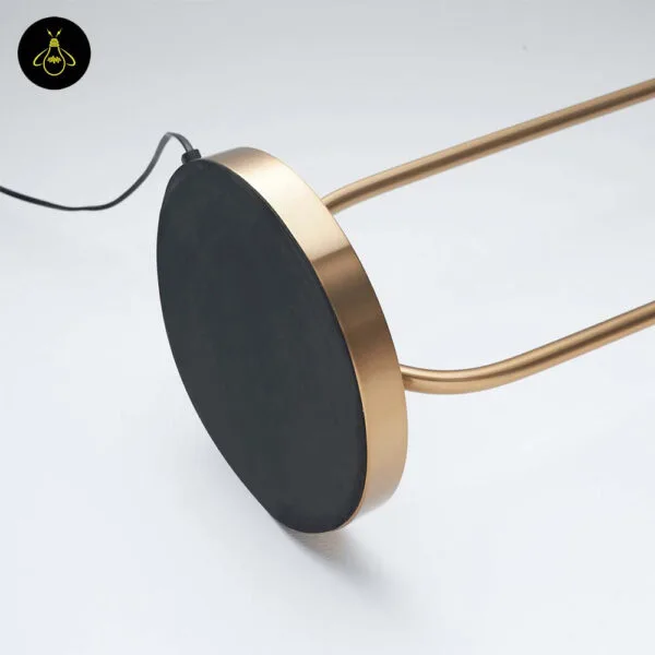 Energy-efficient G9 brass dual globe floor lamp