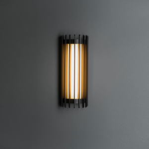 Jagmag Lights Cathedral Wall Sconce - Modern Steel & Frosted Glass - 16" wall decor