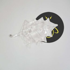 Borosilicate glass maple leaf lighting component