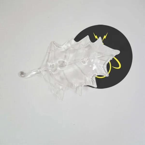Borosilicate glass maple leaf lighting component