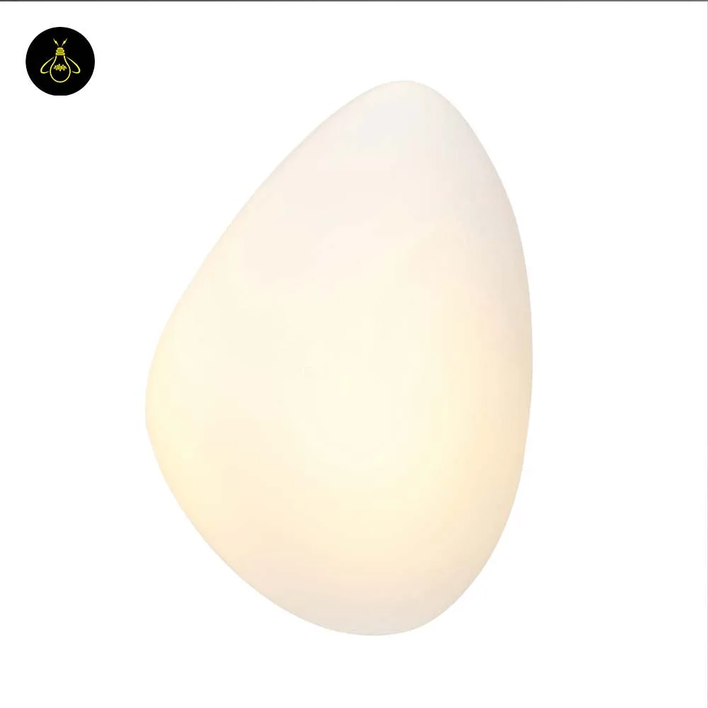 White Opaline Wall Light – Veglia 25 cm Glass Disc 12 Modern white LED wall light profile in matte opaline glass for a corridor