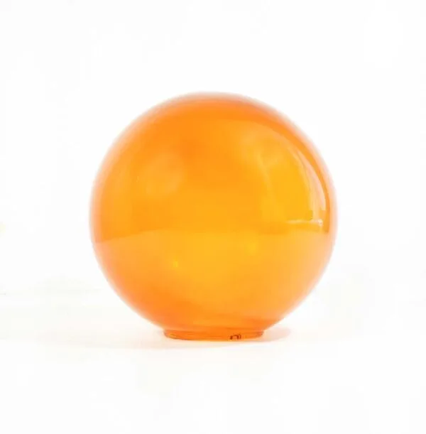 5 inch round orange borosilicate glass globe for chandeliers and pendant lights – Jagmag Lights