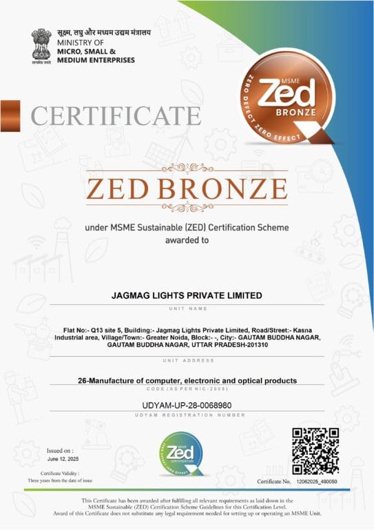 ZED Bronze certification for Jagmag Lights
