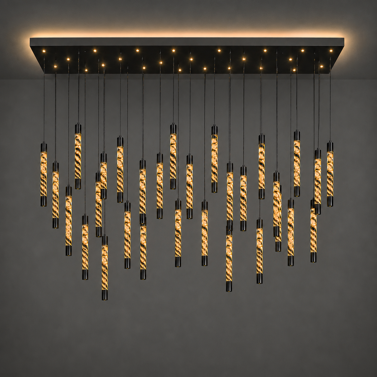 Rectangular Alabaster Chandelier – 32-Light | Jagmag Lights